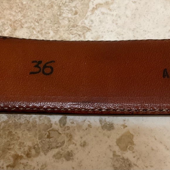 VINTAGE GENUINE BLACK ALLIGATOR BELT FROM CARROLL & CO BEVERLY HILLS SIZE 36 - Picture 4 of 5